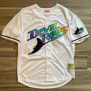 Wade Boggs Tampa Bay Devil Rays Mitchell & Ness Jersey (Size M)